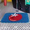 Tomato Plush Bathroom Floor Mat Kitchen Entrance Absorbent Non-Slip Foot Mat Living Room Bedroom Bed Rug Home Decor