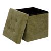 Pouf coffre pliable capitonne "Lysandre" Atmosphera