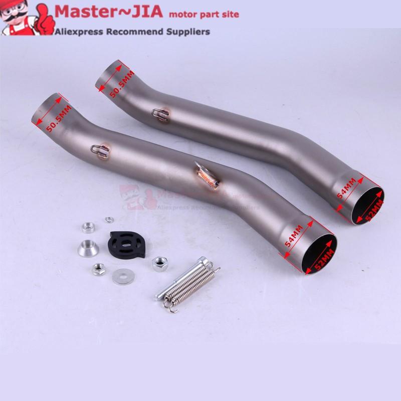 Motorcycle Exhaust Muffler Escape For KAWASAKI Z800 2013-2016 Z750 2007-2014 Exhaust Contact Middle Link Pipe Z750 Z800