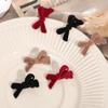 Mini Red Velvet Bow Hair Clips for Girls Sweet Candy Color Velvet Small Bow Knot Hairpins Hairgrips Barrette Hair Accessories
