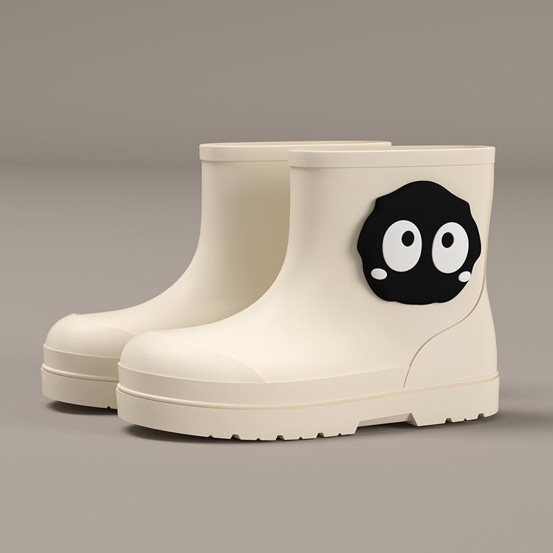 

Japanese Style Cute Children s Parent-Child Rain Boots for Girls, Students, and Older Children, Non-Slip Soft Sole Rain Boots with Fleece Lining, 22CM