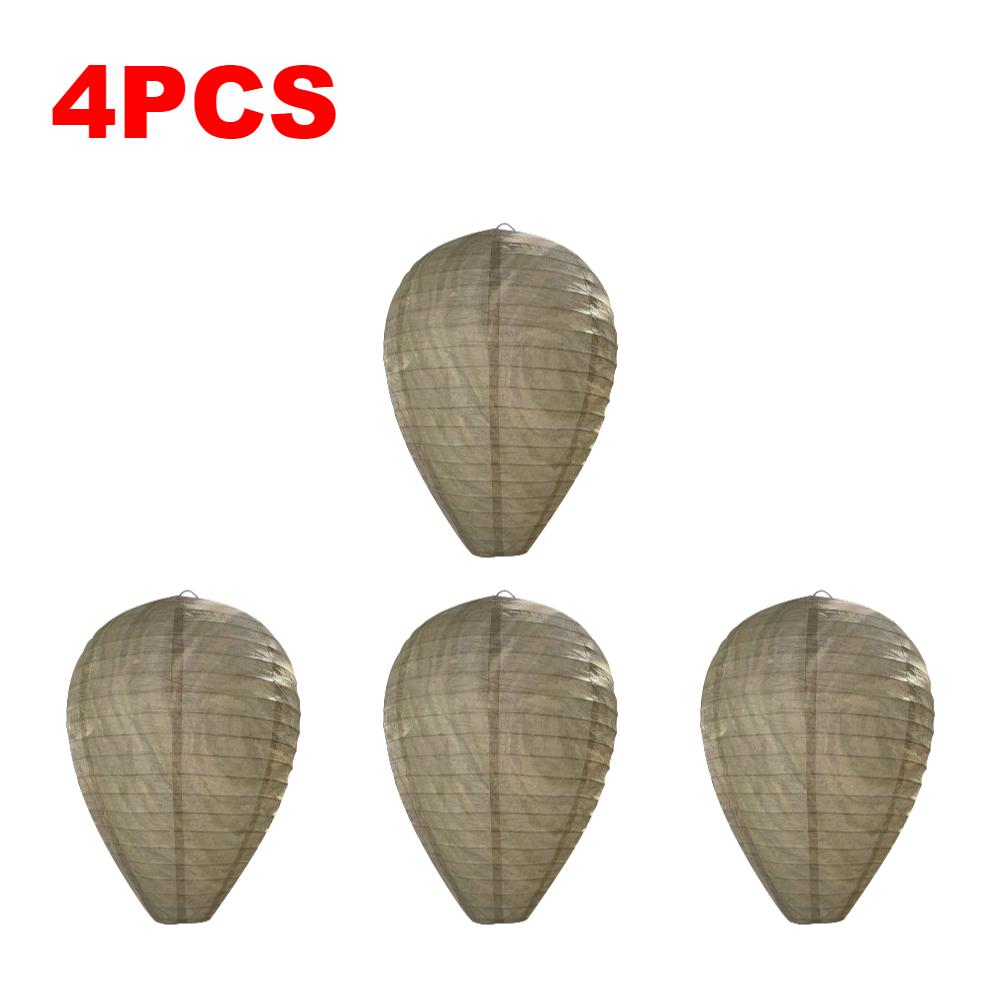 2-5pcs Hanging Wasp Deterrent Paper Hornet Fake Wasp Nest Repellent Hornets Safe Fake Trap Safe Garden Repellent Trap for Yard