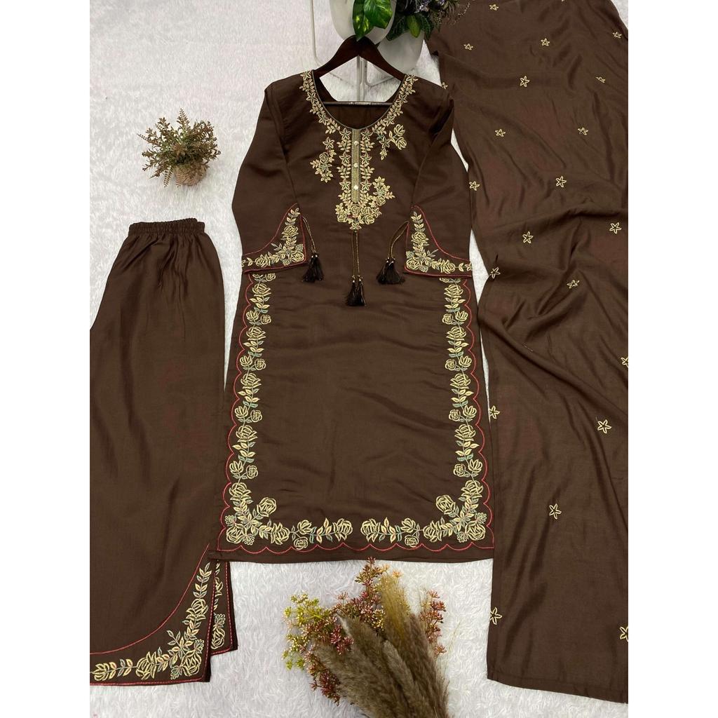 Schöner pakistanischer Designer Palazzo Anzug Indische Partykleidung Ethnische Salwar Kameez