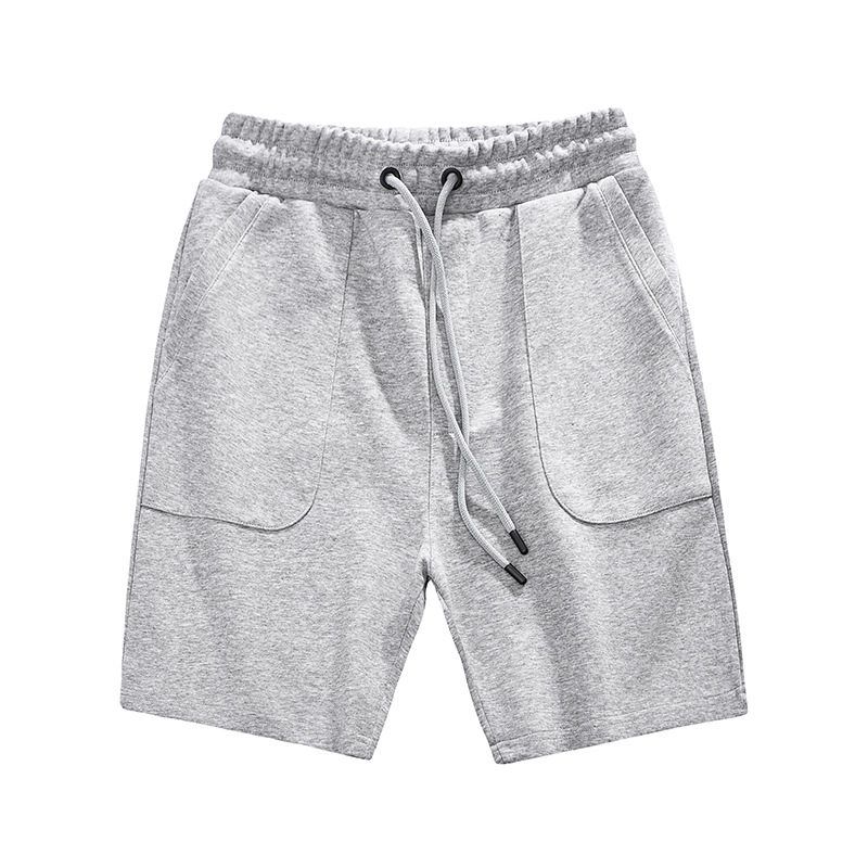 Export Men's Clothing Balance Cargo with Logo Cut off Casual Pure Cotton Shorts Summer Sports Loose Fifth Pants Middle Pants Parka Beach Pants