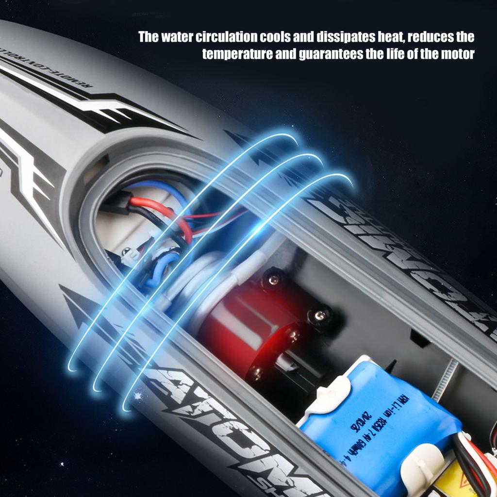 2.4G High Speed Remote Control Boat Waterproof Anti Collision Remote Control Speedboat