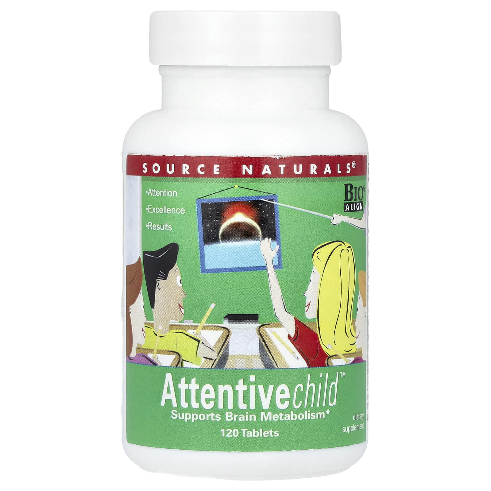 

Source Naturals, Atcentive Child™, 120 Tablets