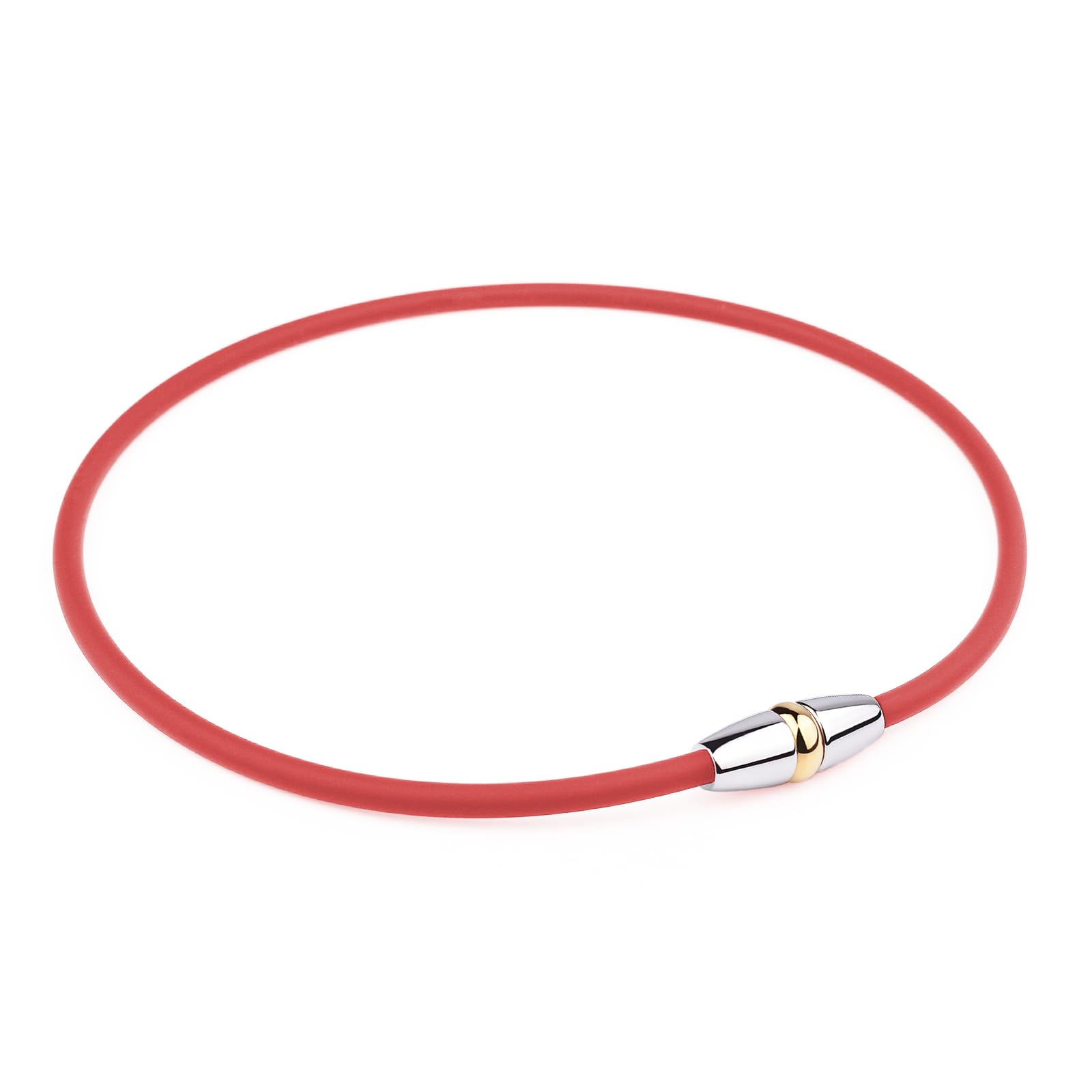 

Magnetic Necklace Type 0 Necklace Magnetic Titanium Necklace Design Chic Popular Sports Business Unisex Necklace Necklace be worn in all Gold [FUANNA]