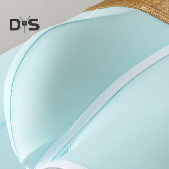 Men Boxer Underwear Mid-rise Elastic Waist U-Convex Shorts Briefs Solid Color Breathable Smooth Lines Quick Drying Panties