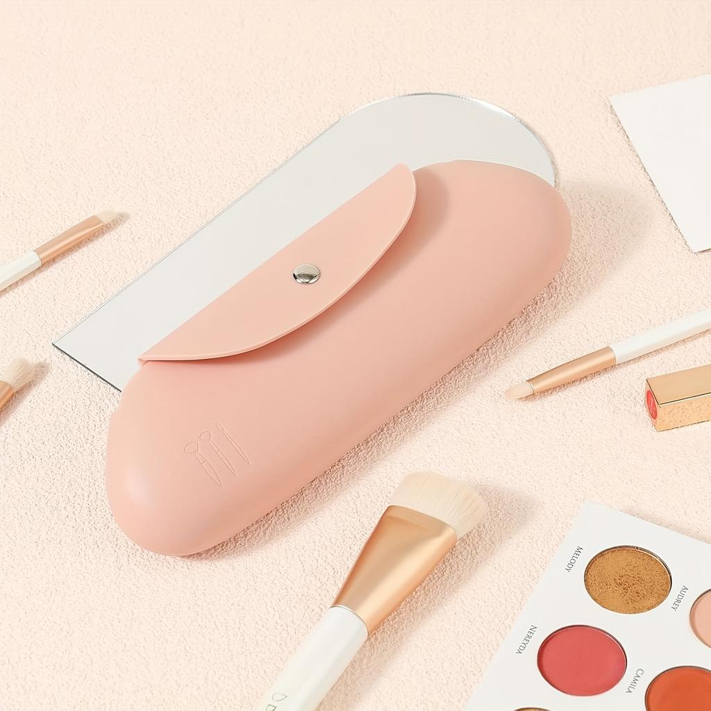 Silicone Makeup Brush Organizer Pouch, Dustproof Cosmetic Tool Storage Bag, Portable Travel Makeup Clutch