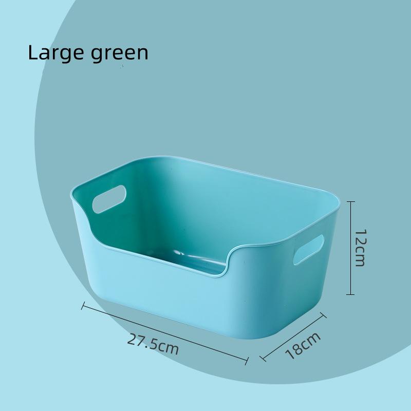 Desktop Storage Box Jewelry Lipstick Organizer Rectangle Plastic Food Container Glasses Makeup Case Toy Basket Home Supplies