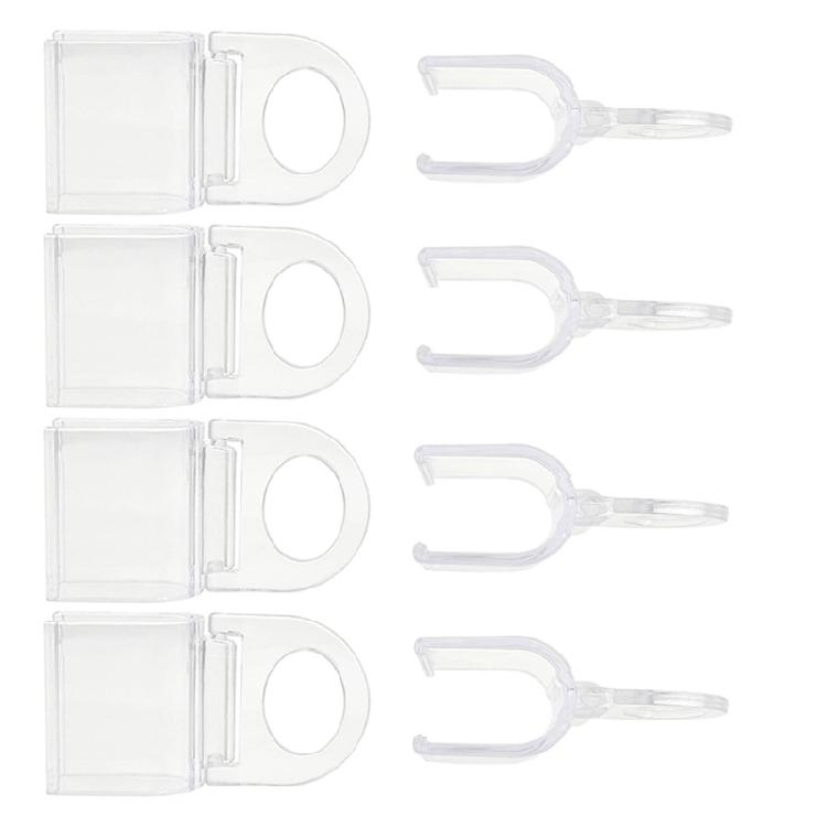 1 Set Rolladen-Zugclip Schnurloser Rolladen-Griffklemmen Rolladen-Züge für Stangen-Rollvorhänge Zubehör