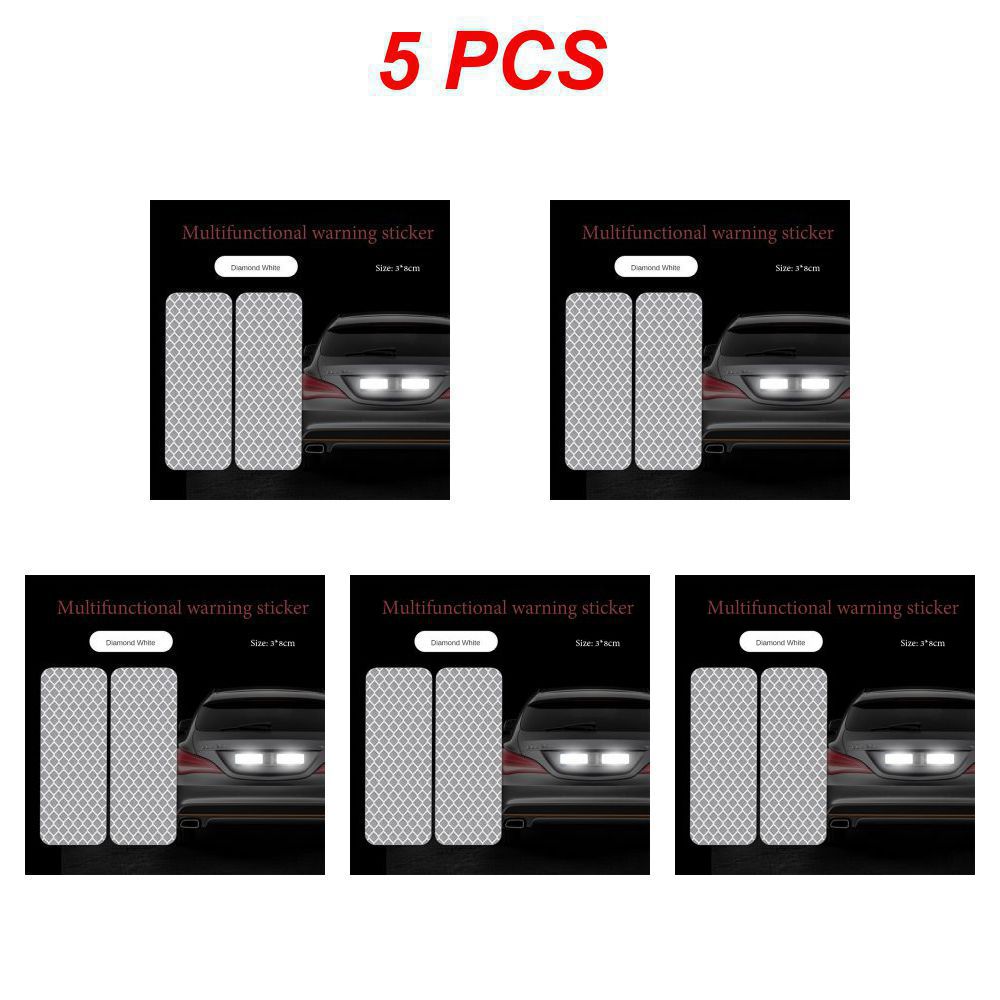 1 ~ 5 bucăți autocolante reflectorizante pentru bara de protecție a autovehiculului benzi reflectorizante de avertizare autocolante reflectoare de siguranță