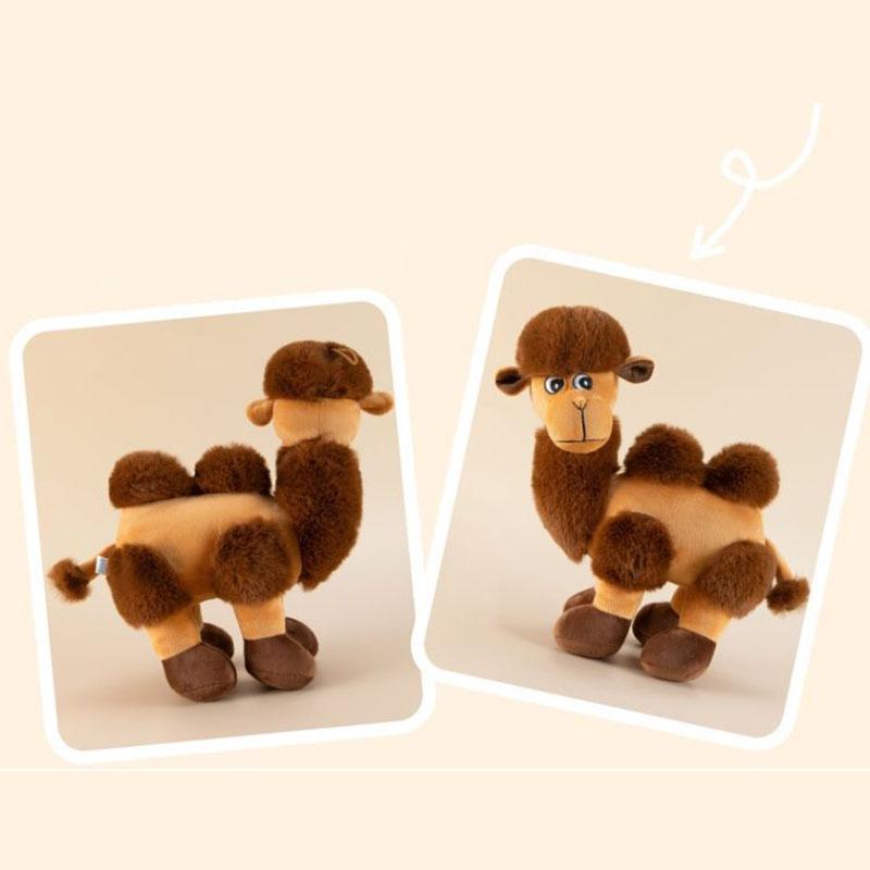 Süßes Kamel Plüschtier Weiches Kuscheltier Puppe Flauschiges Kissen für Kinder Erwachsene Schlafzimmer Dekoration Kreatives Geburtstags-Weihnachtsgeschenk
