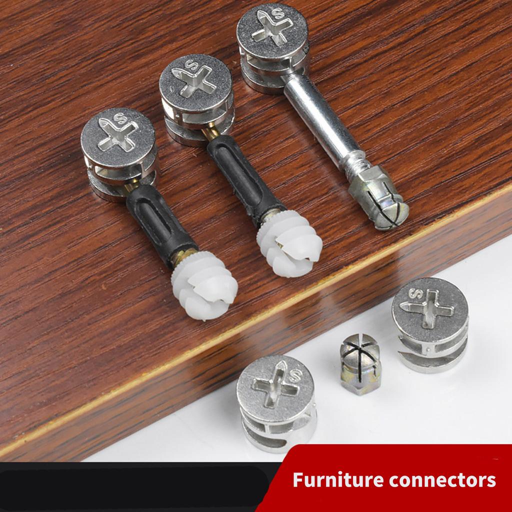 20Pcs Furniture Connector Wardrobe Eccentric Wheel Removal Fastener Connector for Panel Furniture Dressers Drawer