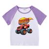 Kids' 2026 Summer Raglan T-Shirt - Short Sleeve, Unisex Top for Boys and Girls, Baby Half Sleeve Tee