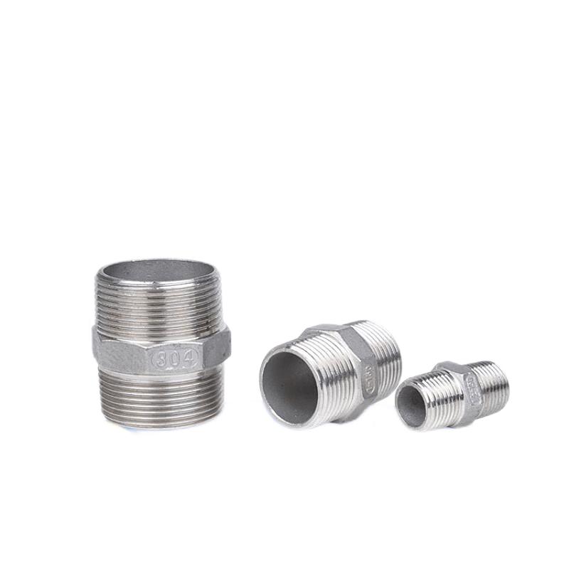 Chiweng 304 SS Hex Dual Thread Pipe Connector