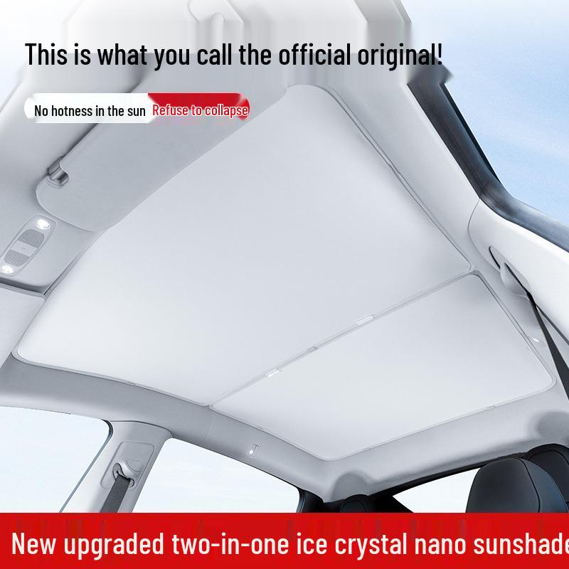 Tesla Model 3/Y Sunroof Sunshade: Heat-Blocking Roof Insulation Accessory
