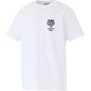 Onitsuka Tiger Logo Embroidered Crew Neck Short Sleeve T-Shirt Unisex Tops White 2183B457-100