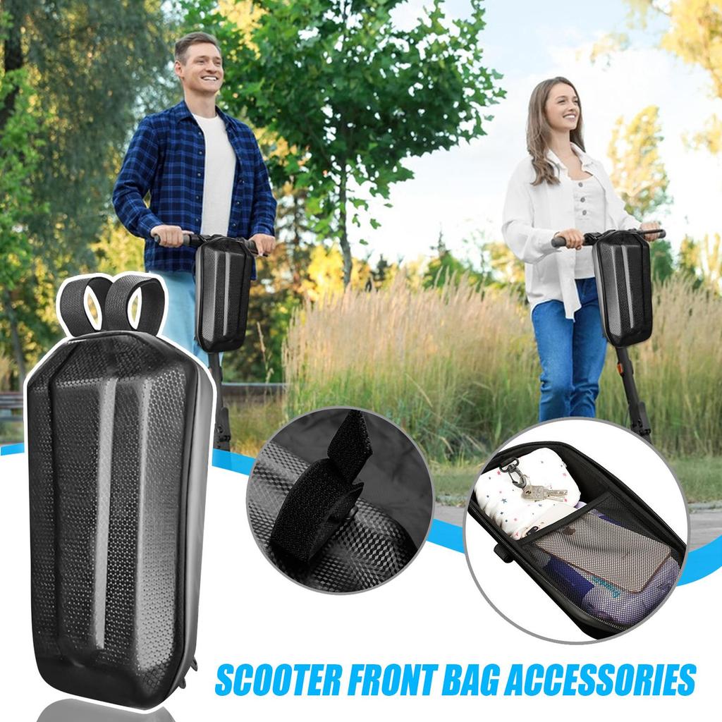 Scooter Bag 3L Waterproof Handlebar Bag for Front Electric Scooter Accessories Carry Bags Scooter Tiller Bag for Carrying Phone