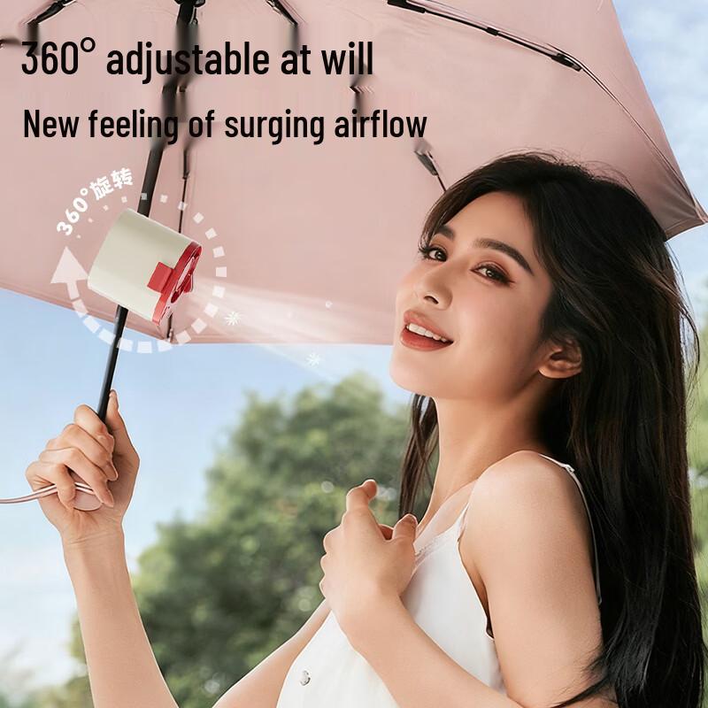 Mei Lun Qisen F19 4-in-1 USB Rechargeable Clip Fan