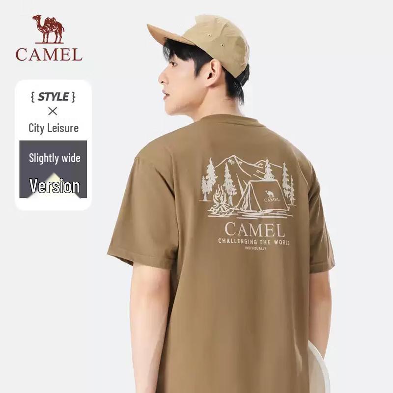 CAMEL Men s Quick-Dry Breathable Round Neck Sports T-Shirt 2XL