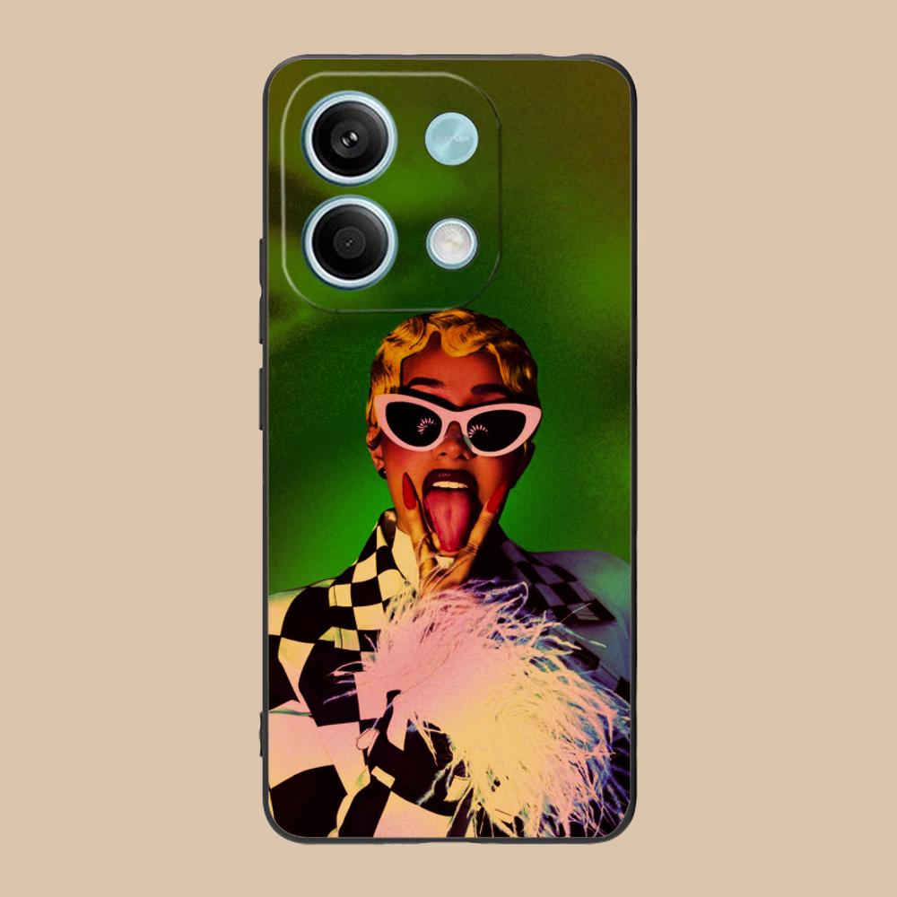 Cardi B Matte TPU Mobile Phone Case for Xiaomi 15 14 13 12 Mi 11 T Ultra Lite Pro S X 5G Colorful Printing Cover