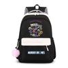 Murder Drones Backpack Teenager Daily Backpack Hot Anime High Capacity Rucksack Student Schoolbag Purple Bookbag Christmas Gift