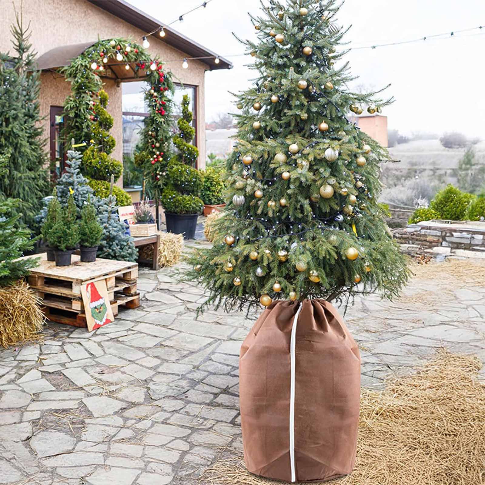 

Thickened Plant Cover – Outdoor Storage & Winter Frost-Proof Insulation Bag for Garden Plants S