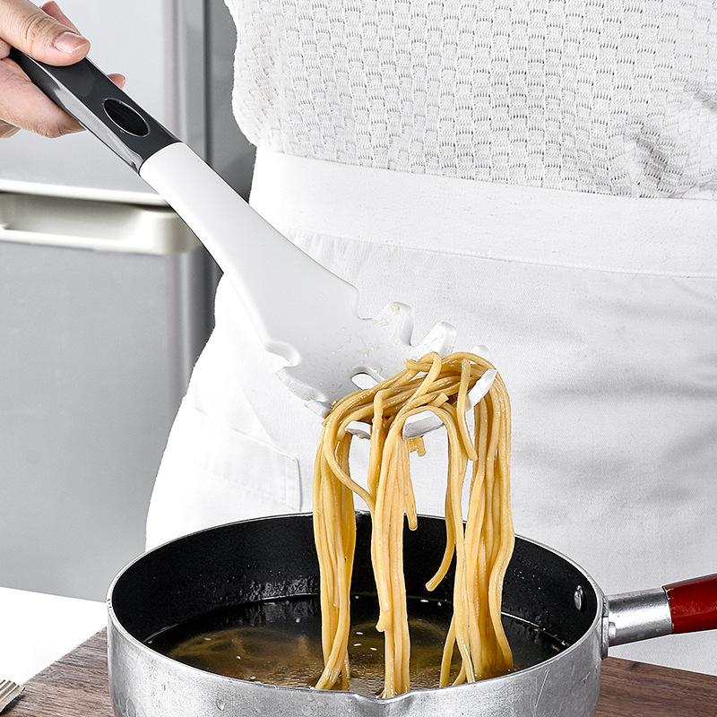 New silicone kitchenware kitchen 6-piece set non-stick pan spatula soup spoon cooking spatula kitchen utensils hanging storage seat set