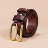 First Layer Cowhide Retro Single Layer Handmade Belt Men's Genuine Leather Casual Cowhide Belt