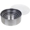 5-Piece Nesting Stainless-Steel Bowls and Lids Set