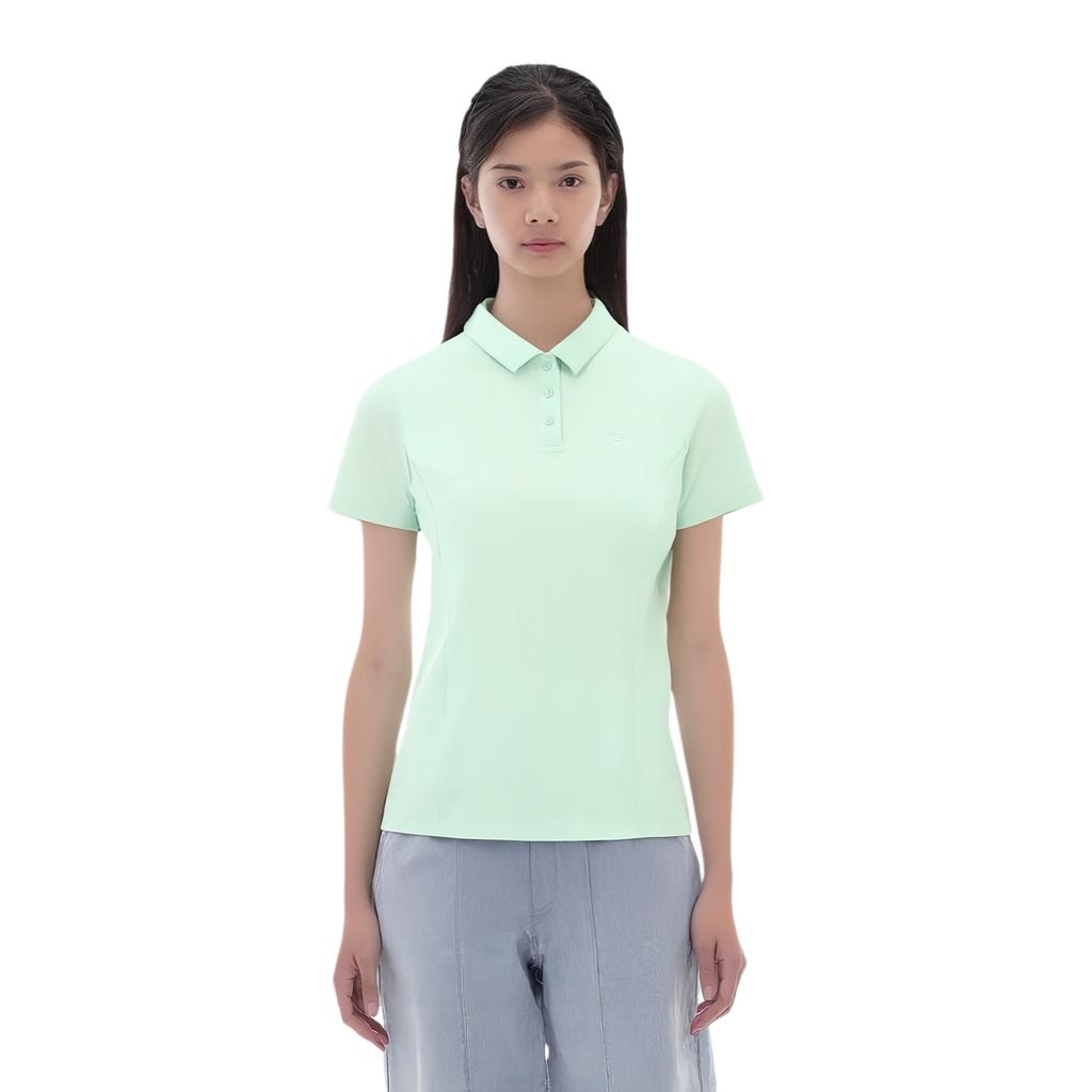 Skechers Godri Fashion Simple Moisture-Wicking Quick-Dry Short Sleeve Polo Shirt Women tops Light-Water-Green P225W210-01XB