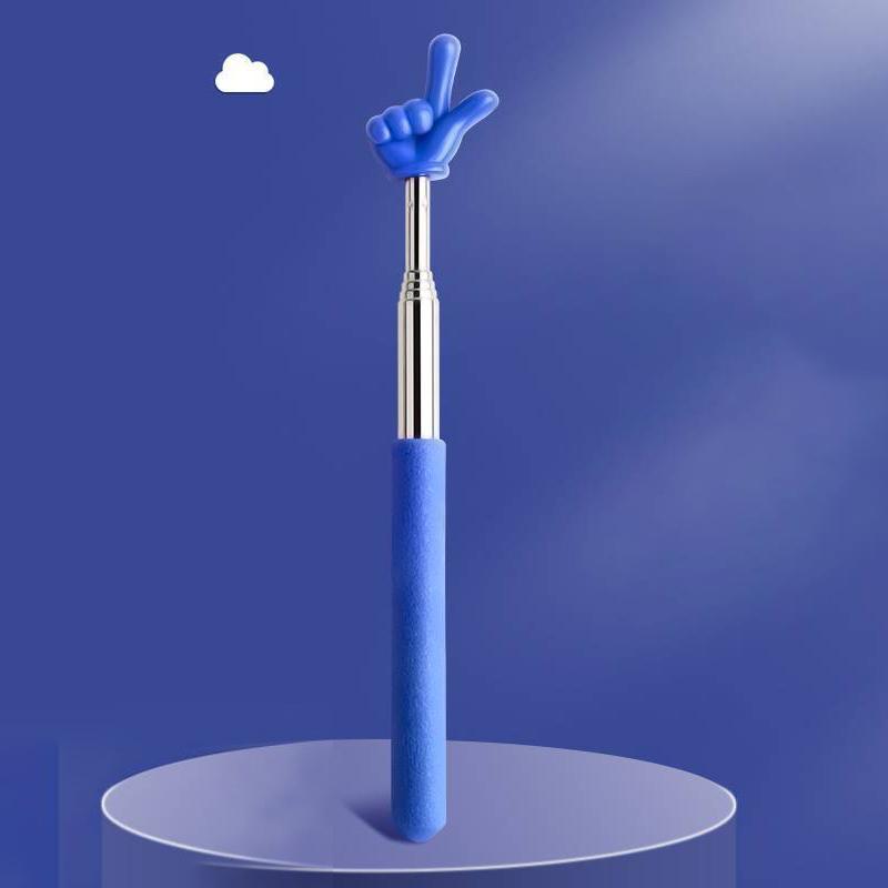 Retractable Teacher Pointer Finger Design Stainlesssteel Telescopic School Teaching Pointer Stick Teacher Supplies For Classroom
