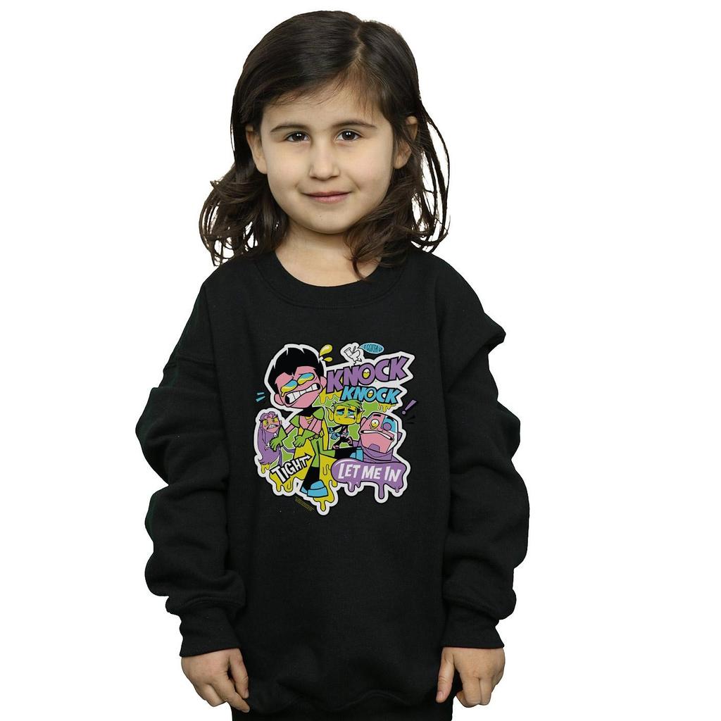 DC Comics Girls Teen Titans Go Knock Knock Sweatshirt