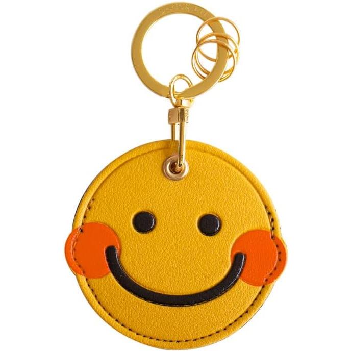 U-PICK Coin Type Edy (QUICPAY Coin) Leather Keychain 500 Yen Coin Storage Cover Airtag Protective Case Cute Animal Keychain Strap