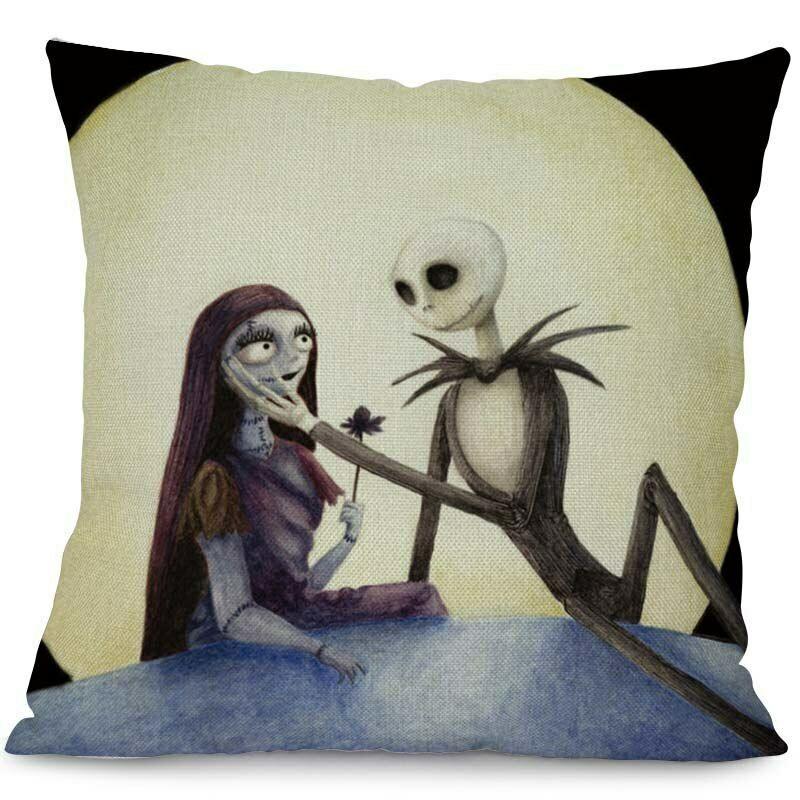 Nightmare Before Christmas Decorative Cushion Cover For Ghost Head Design Waist