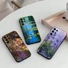 C-Claude-M-Monet-T Phone Case For Samsung S25,S24,S21,S22,S23,S30,Ultra,S20,Plus,Others Soft Black Case