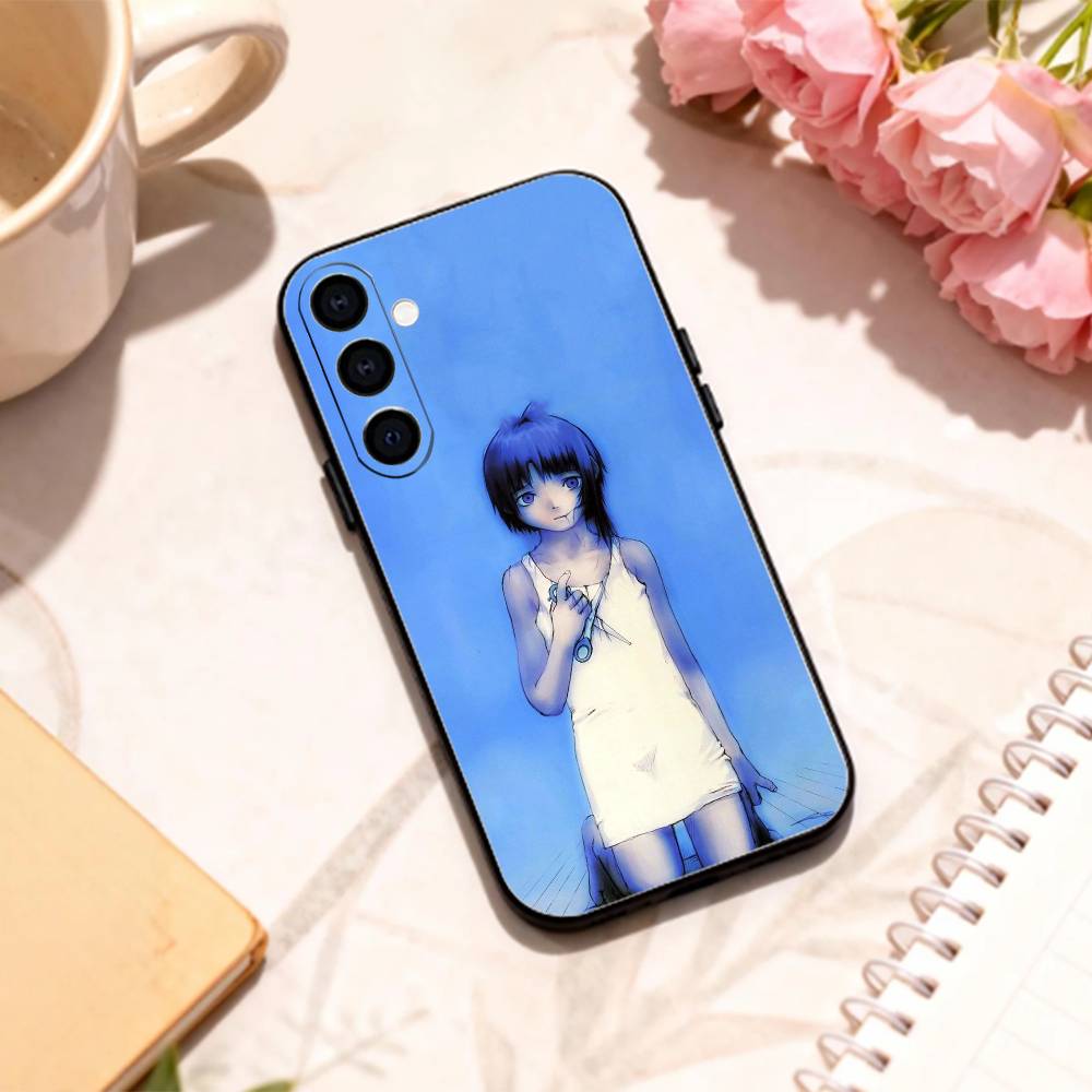 

S-Serial E-Experiments Lain phone Case For Samsung Galaxy A73,A72,A71,A70,A53,A52,A51,Others Soft Black Shell Samsung a71 4g