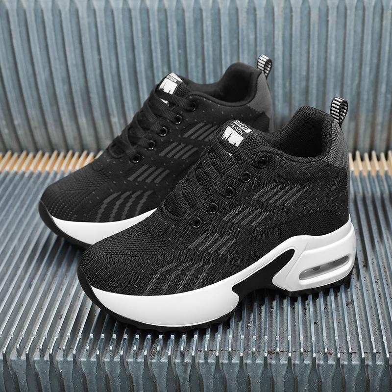 Autumn Height Increase Women S Shoes Fashion Mesh Shoes Mesh Sports Shoes Breathable Platform Shoes Women S Shoes 34