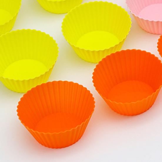 12 stuks geurloze milieuvriendelijke muffinvorm siliconen vetvrije muffinvorm keukengereedschap