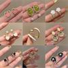 BLINGBAY New Women's Earrings Retro Women's Light Luxury High-End Niche Earrings Sweet Temperament Ear Accessories Modern Jewelry Gifts