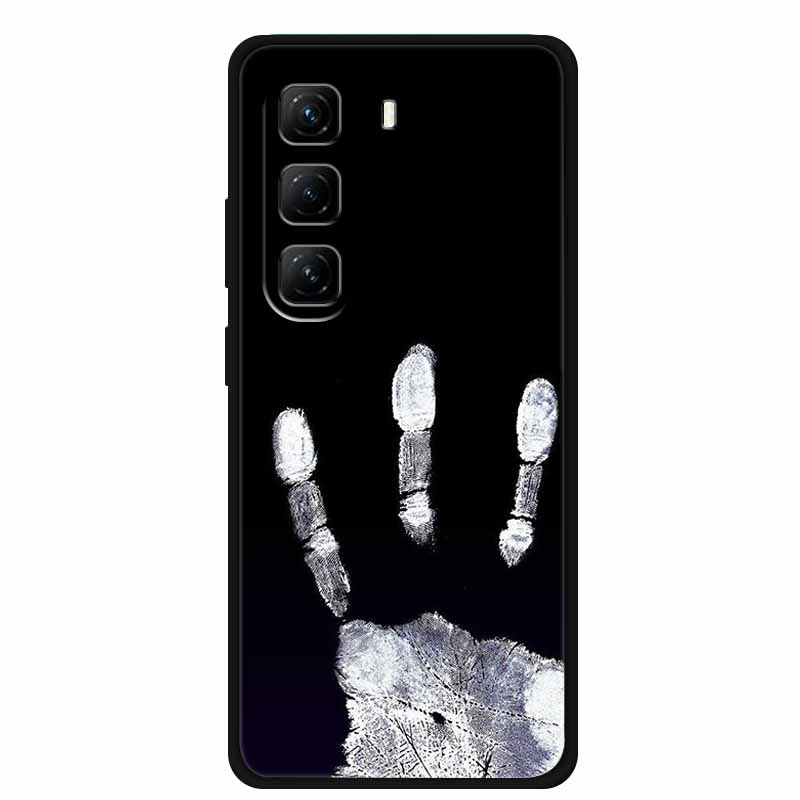 

Для Infinix Для Infinix Hot 60 Pro Мінімалістичний Технологічний Стиль Чорний М який Силіконовий Чохол-Бампер Захисний Ударостійкий Fundas For Hot 60 Pro