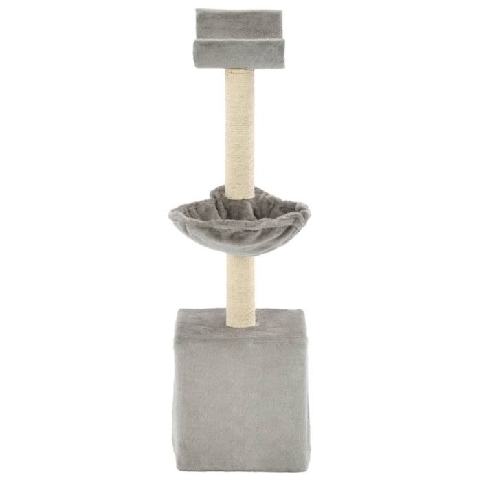 VidaXL Arbre à chat avec griffoirs en sisal 105 cm Gris