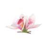 Pinzas para el pelo de orquídea Flor simulada Horquilla pequeña Barrette nupcial Boda en la playa Mujeres Vacaciones Clip floral para el cabello Accesorios para el cabello