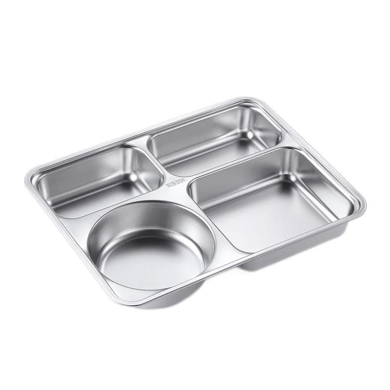 Jiyoushi 304 Stainless Steel Divided Dinner Plate