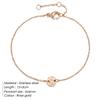 EMANCO Minimalist Initial Custom Charm Bracelets for Women Stainless Steel Bracelet Adjustable Bracelet Jewellery