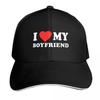 I Love My Boyfriend Baseball Cap Trucker Hat Wild Ball Hat Luxury Unisex Hat New In The Caps Women Unisexs