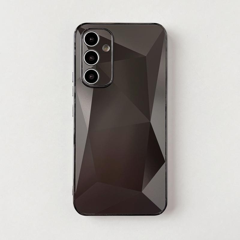 For Samsung S24 S23 Ultra S22 A73 A54 A34 Cover Hard TPU PC Hybrid Shockproof Luxury 3D Diamond Mirror Phone Case