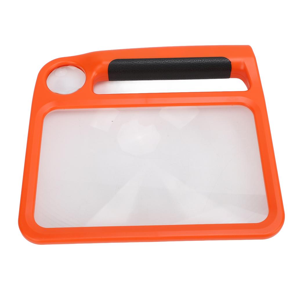 5X 10X Handheld Magnifier 48 LED Lights 3 Dimmable Light Modes Rectangular Magnifier for Reading