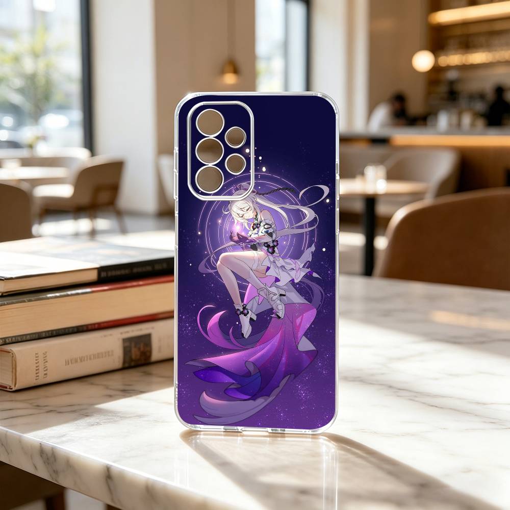 K-kiana Honkai-i impact Game Phone Case Transparent Silicone Soft For Samsung S25,S24,S21,S22,S23,S30,Ultra,S20,Plus,Fe Samsung S22plus5G